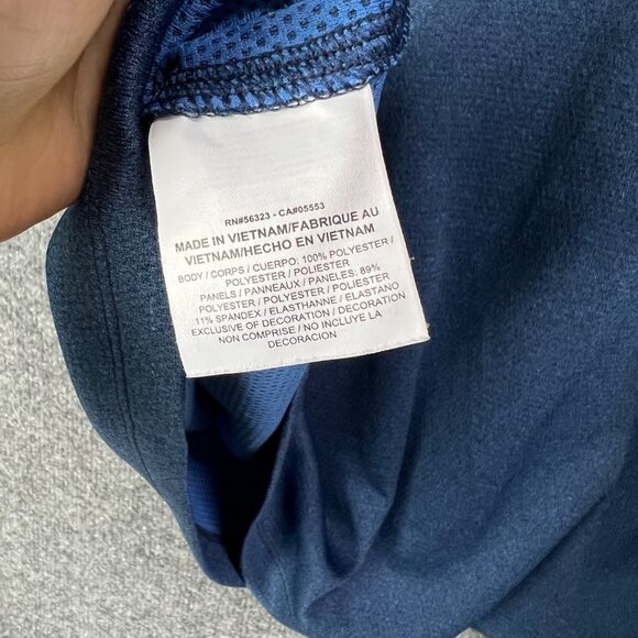 Nike‎ Golf Sweater Adult Large Blue Quarter Zip Pullover Golf Lightweight Mens - Picture 8 of 8